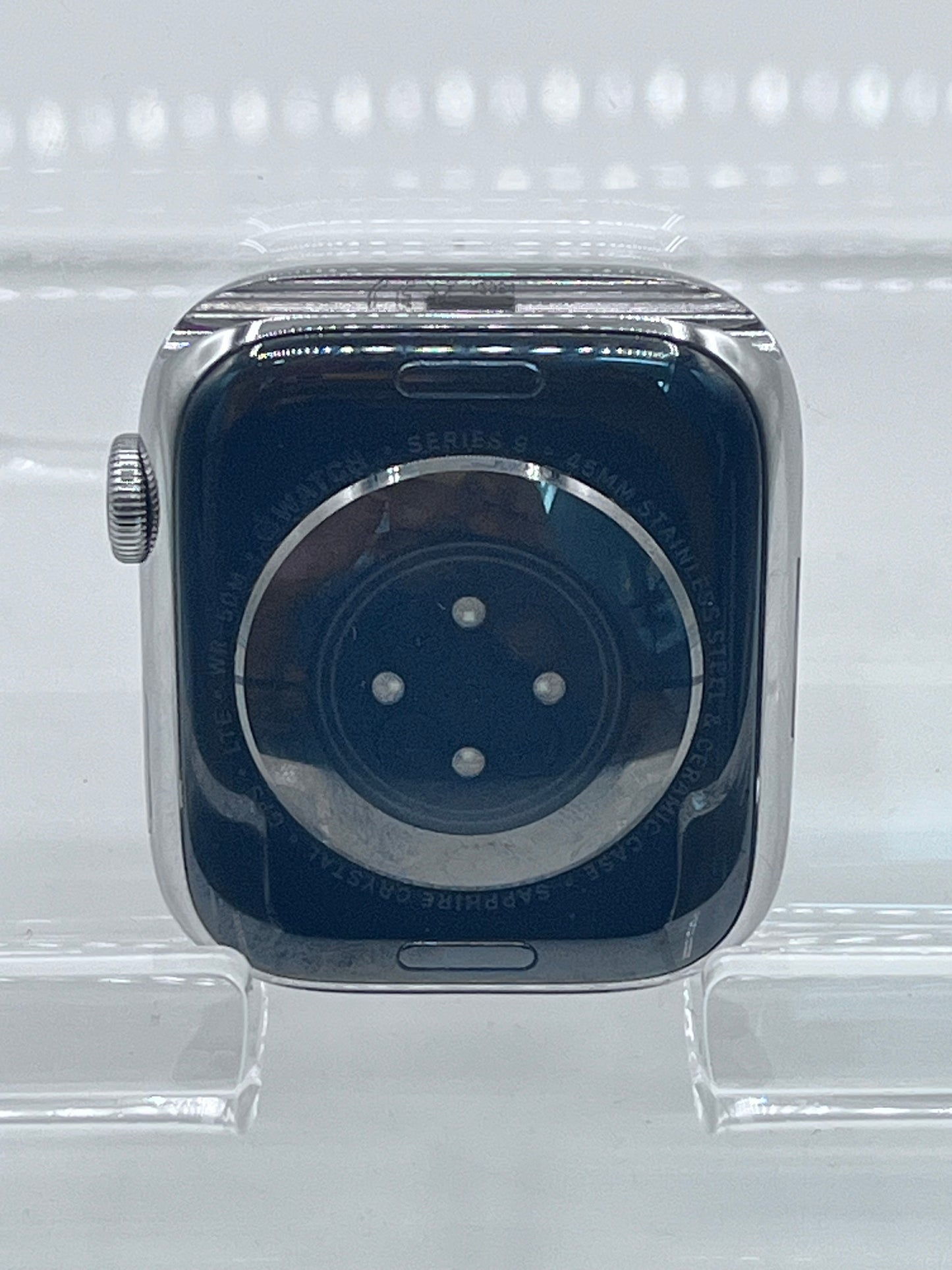 Unlocked Apple Watch Series 9 45MM GPS + LTE A2984 64GB - Silver BH 100% Stainless Steel
