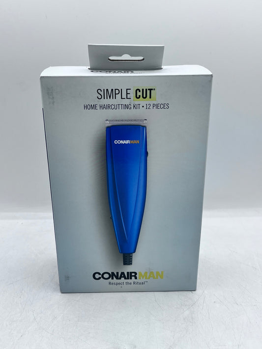 BRAND NEW Conair Simple Cut Hair Clippers - Haircutting Clipper Kit - Blue