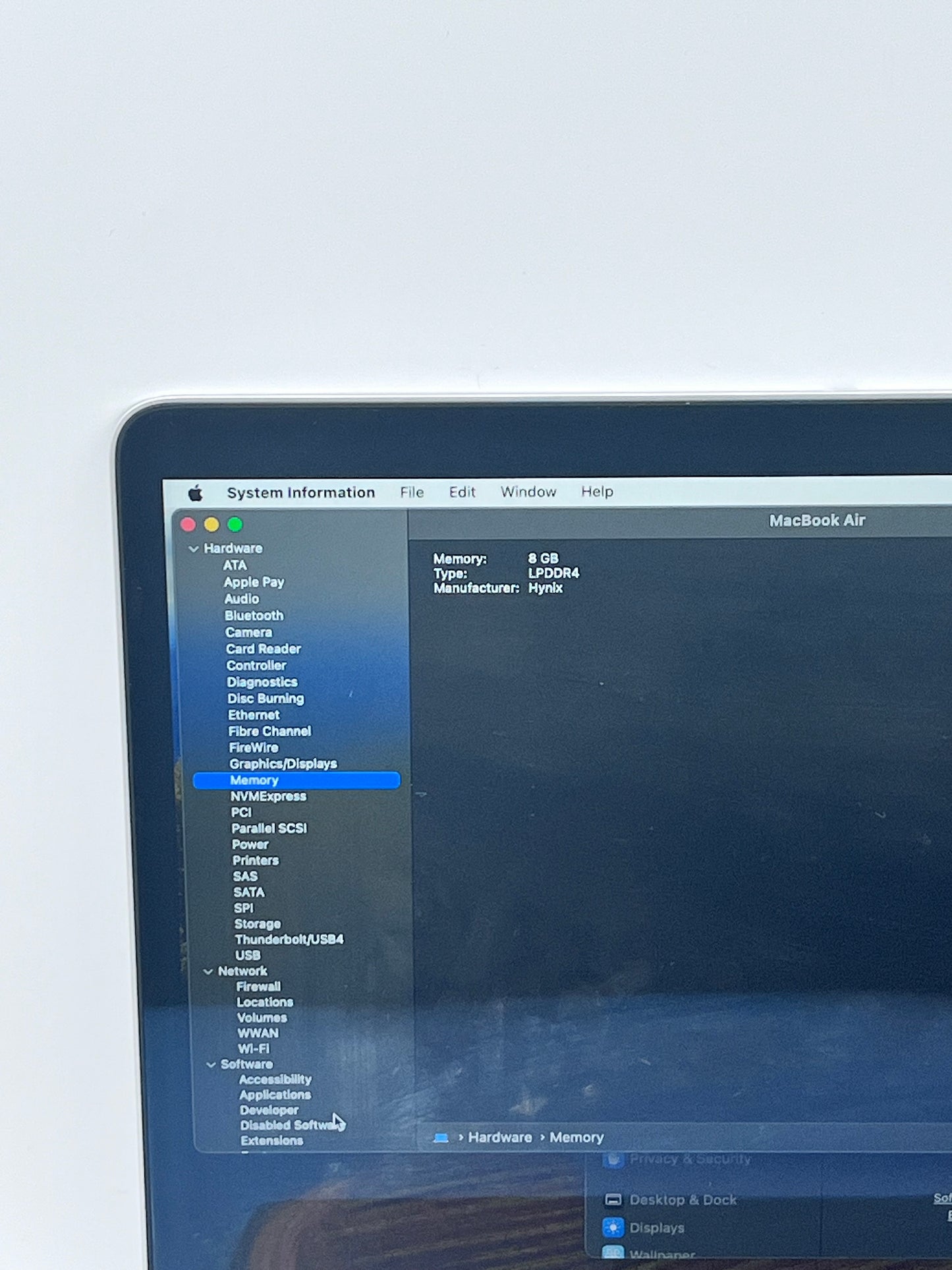 2020 Apple MacBook Air 13.3" 8C M1 7C GPU 8GB 256GB A2337 REMOTELY MANAGED