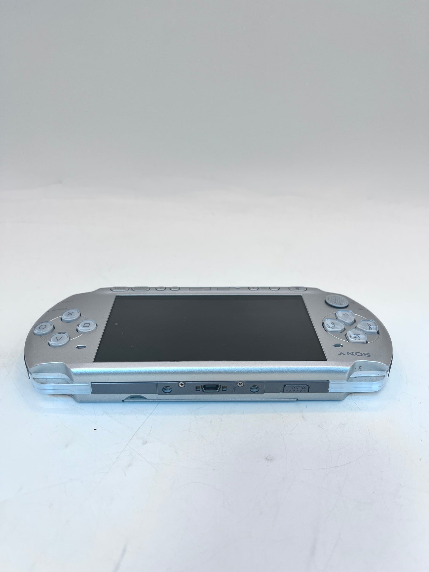 Sony PSP 3000 Silver Video Game System w/ Charger Tested Free Shipping