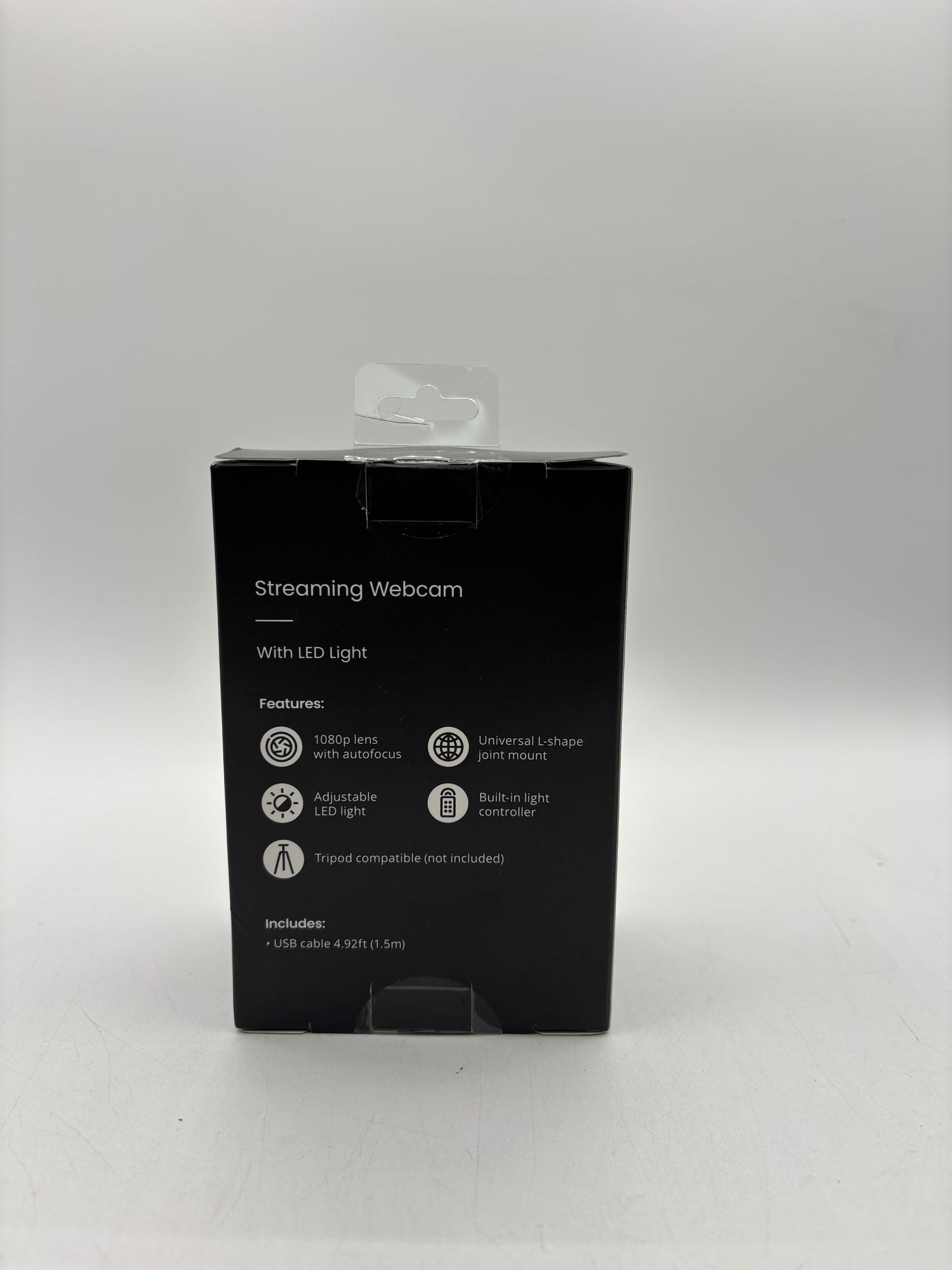 GameStop Streaming Webcam with LED Light - Black