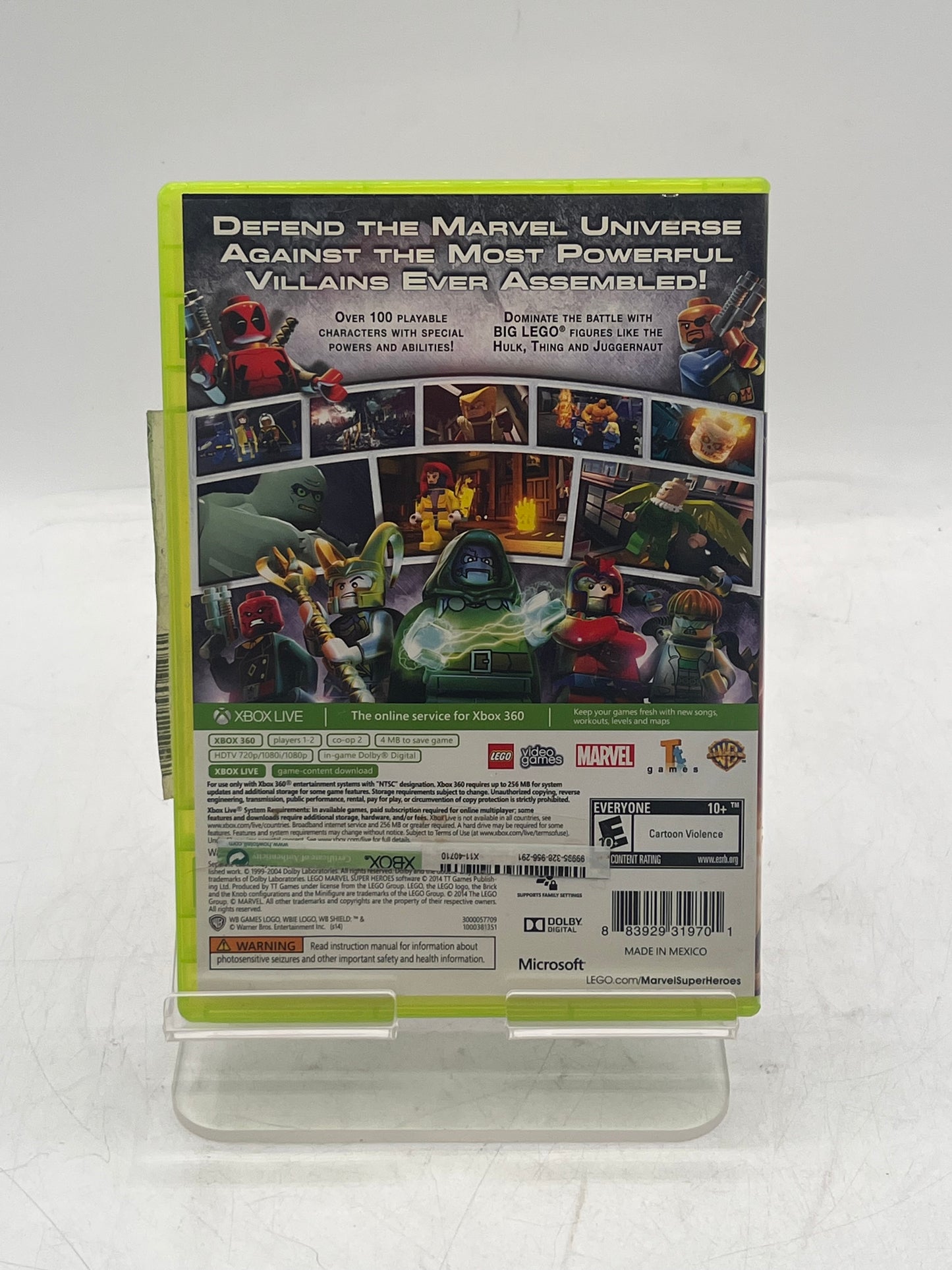 LEGO Marvel Super Heroes Xbox 360 Video Game - Free Shipping!