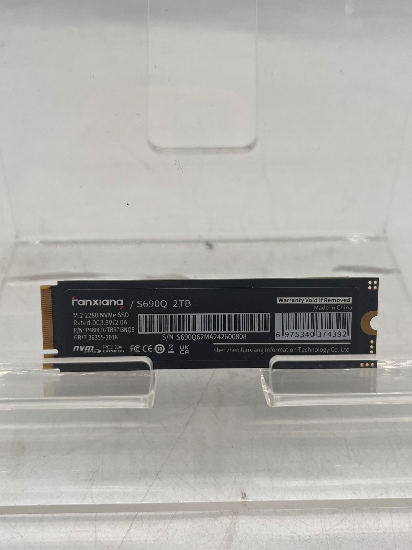 RANXIANA S690Q 2TB Internal Solid State Drive Black