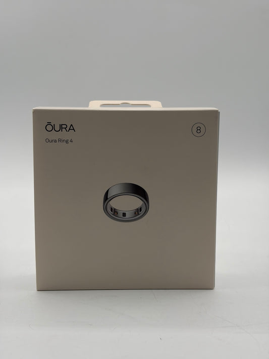 Oura Ring 4 Smart Activity Tracker - Size 8 - (JZ90-54217-08) - Silver