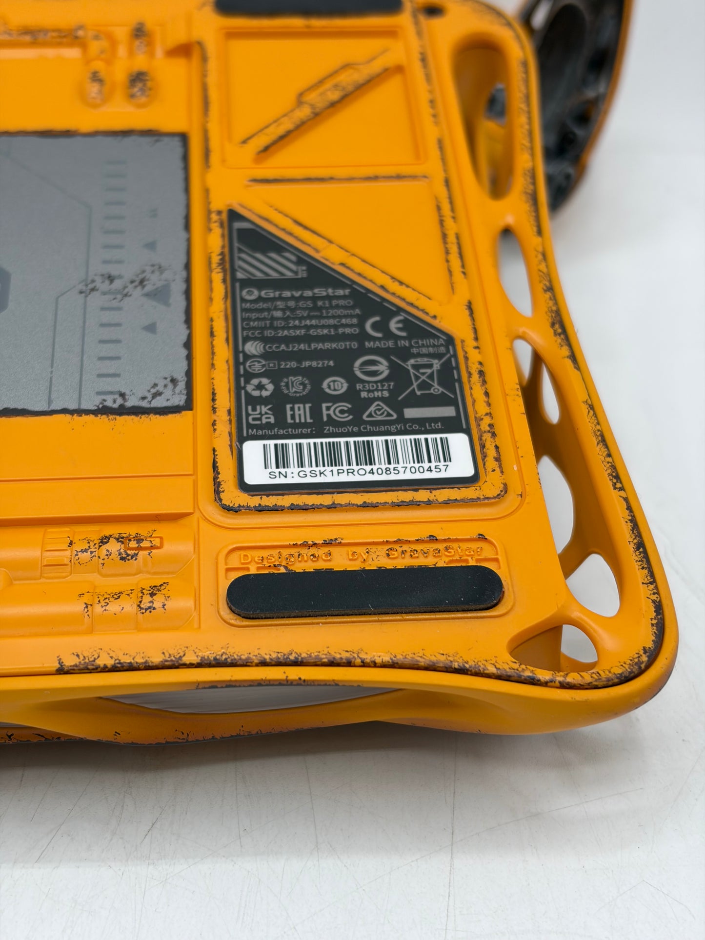 Gravastar Mercury K1 Pro Mechanical Keyboard - Battle Worn Yellow