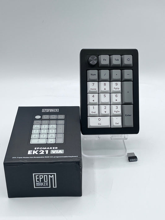 EPOMAKER EK21 VIA Keyboard Black
