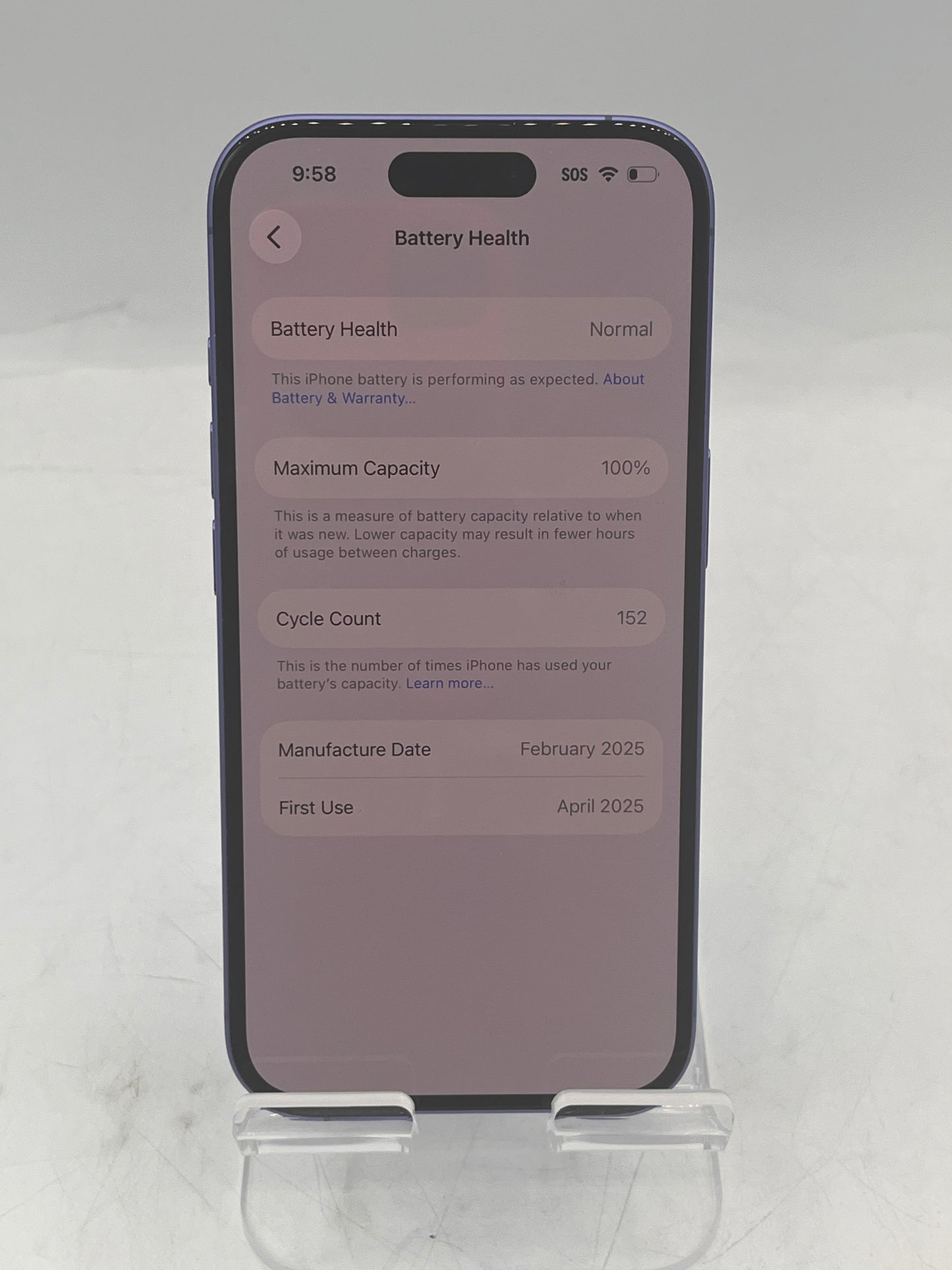 T-Mobile Apple iPhone 16 MYAT3LL/A A3081 128GB Blue Smartphone