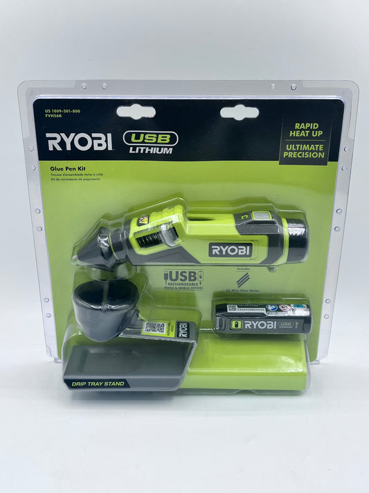 Ryobi USB Lithium Glue Pen Kit with 2.0 Ah Battery Multi-Colored