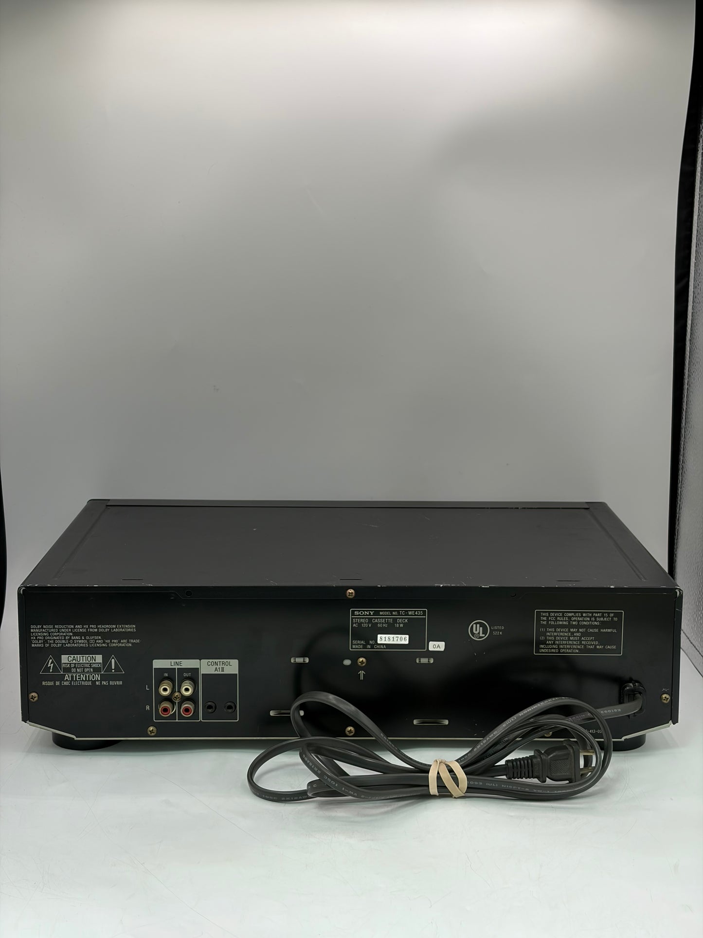Sony TC-WE435 Stereo Cassette Deck Tested And Working