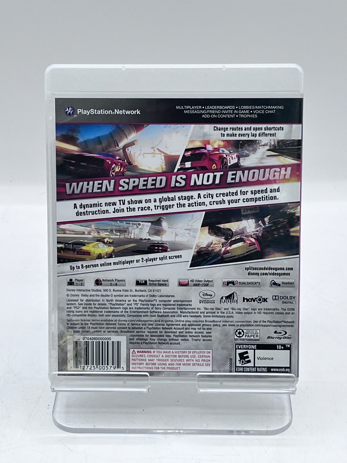 Split/Second (Sony PlayStation 3, 2010) Tested & Working