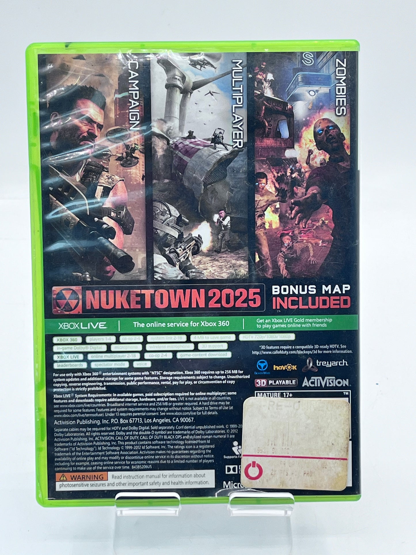 Xbox 360 Call of Duty Black Ops II Video Game