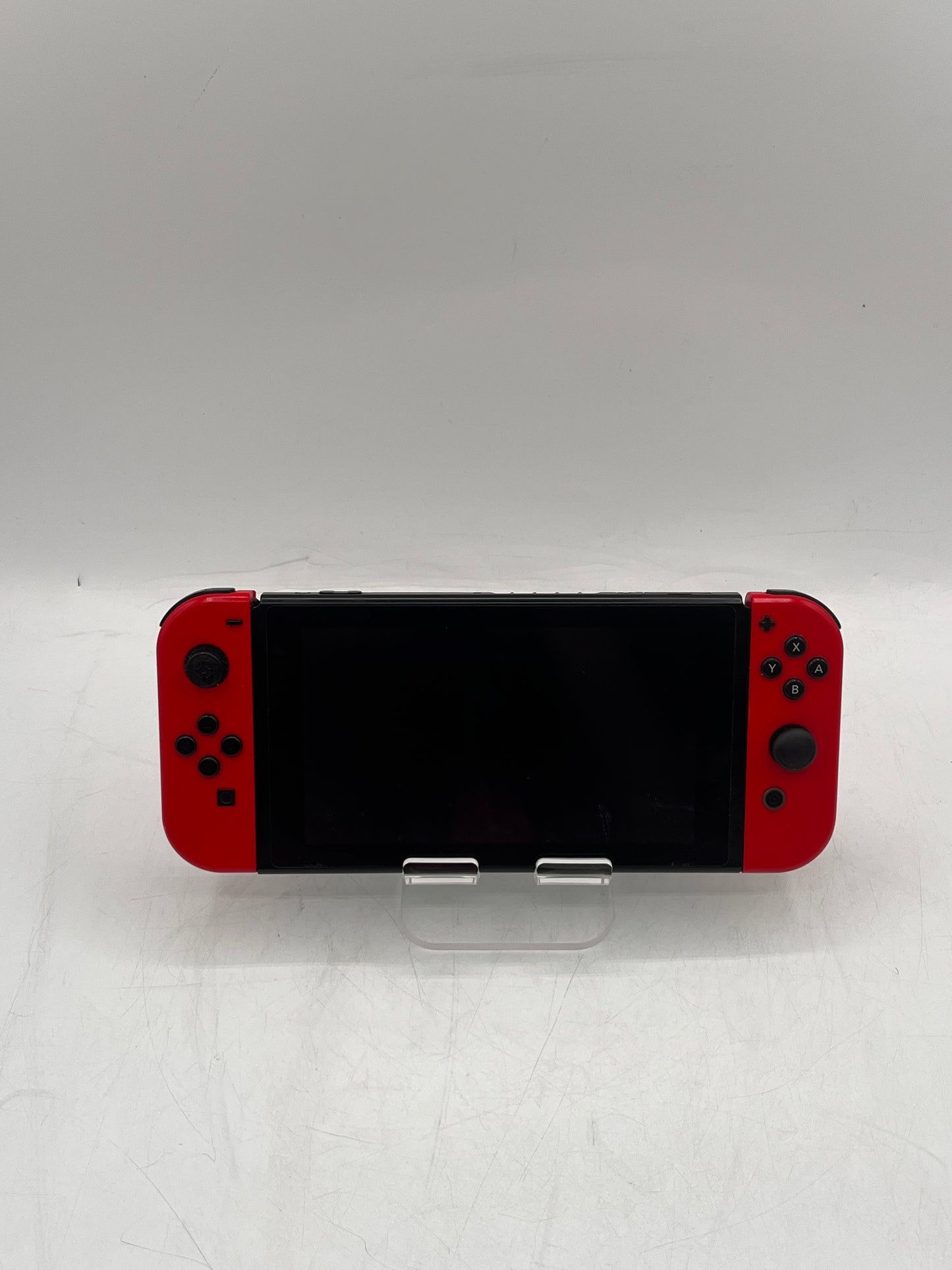 Nintendo Switch HAC-001-01 2019 32GB Video Game Console Black with Red Joy-Cons Parts