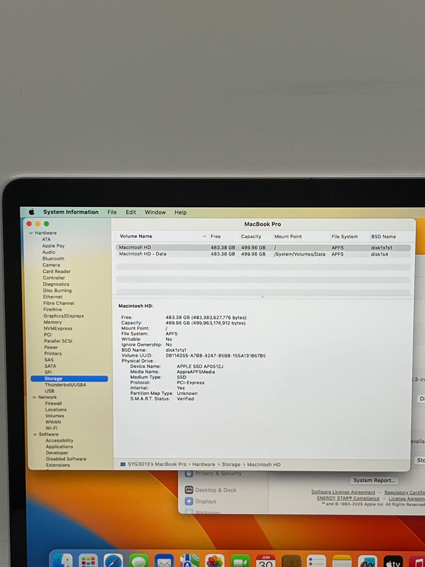 2017 Apple MacBook Pro 13.3" Core i5 A1708 Laptop 16GB 500GB Silver