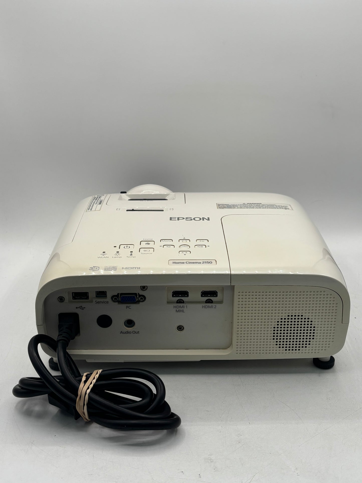 White EPSON Home Cinema 2150 1080p Wireless 3LCD Projector H852A