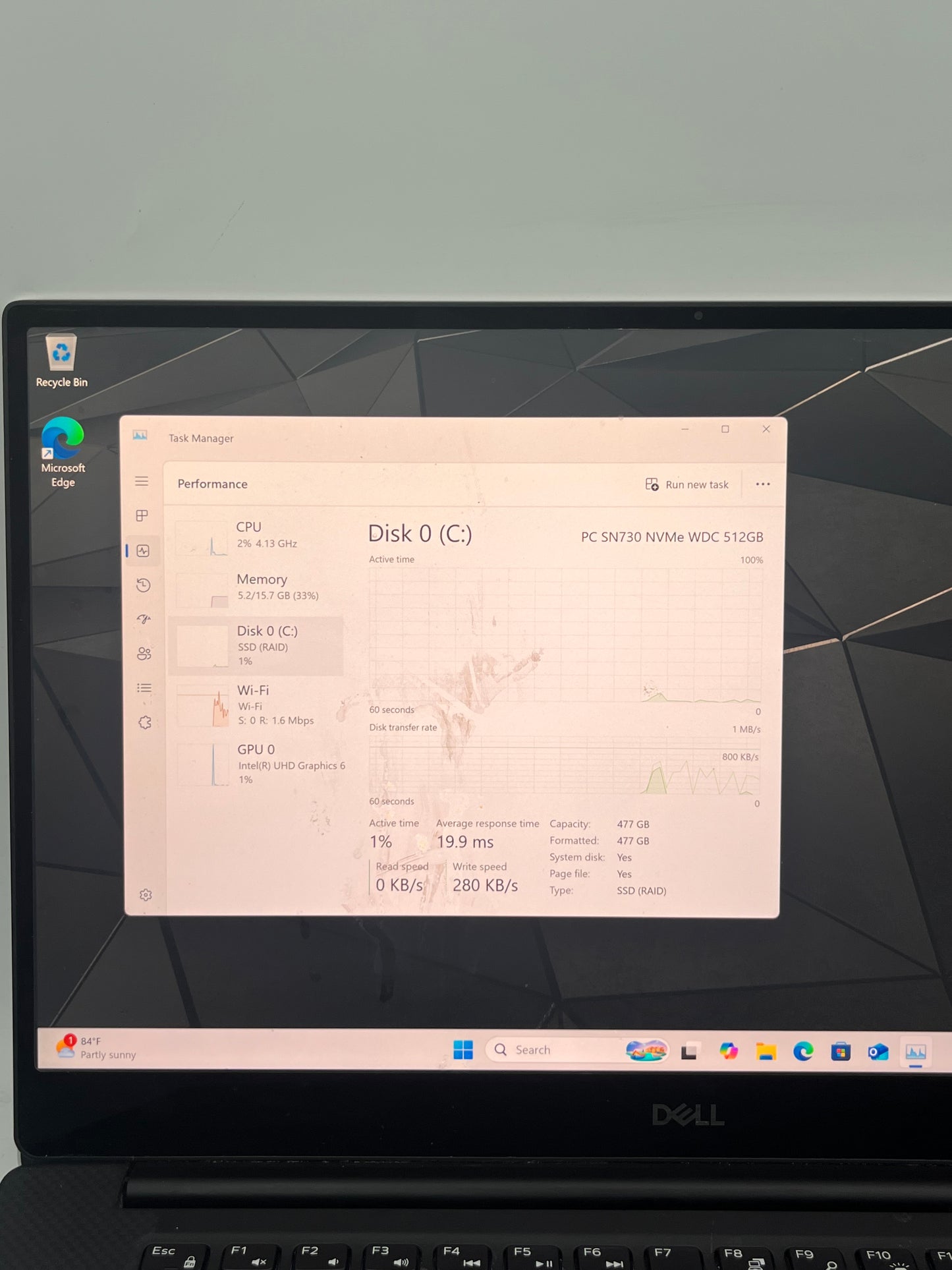 Dell Precision 5540 14-inch Core i7 Laptop 16GB 512GB Silver