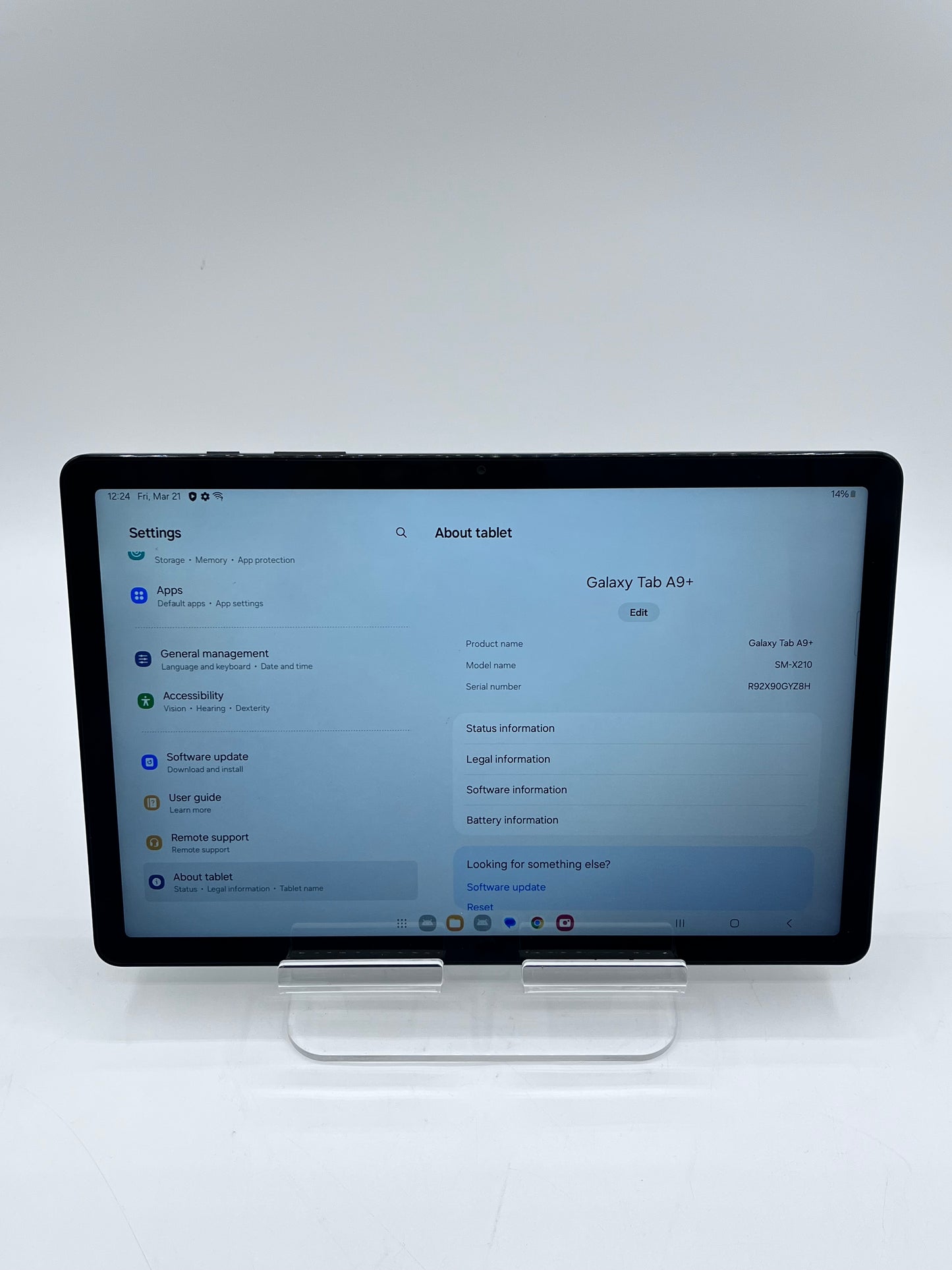 Samsung Galaxy Tab A9+ 10.4" 64GB Wifi Only - Space Gray