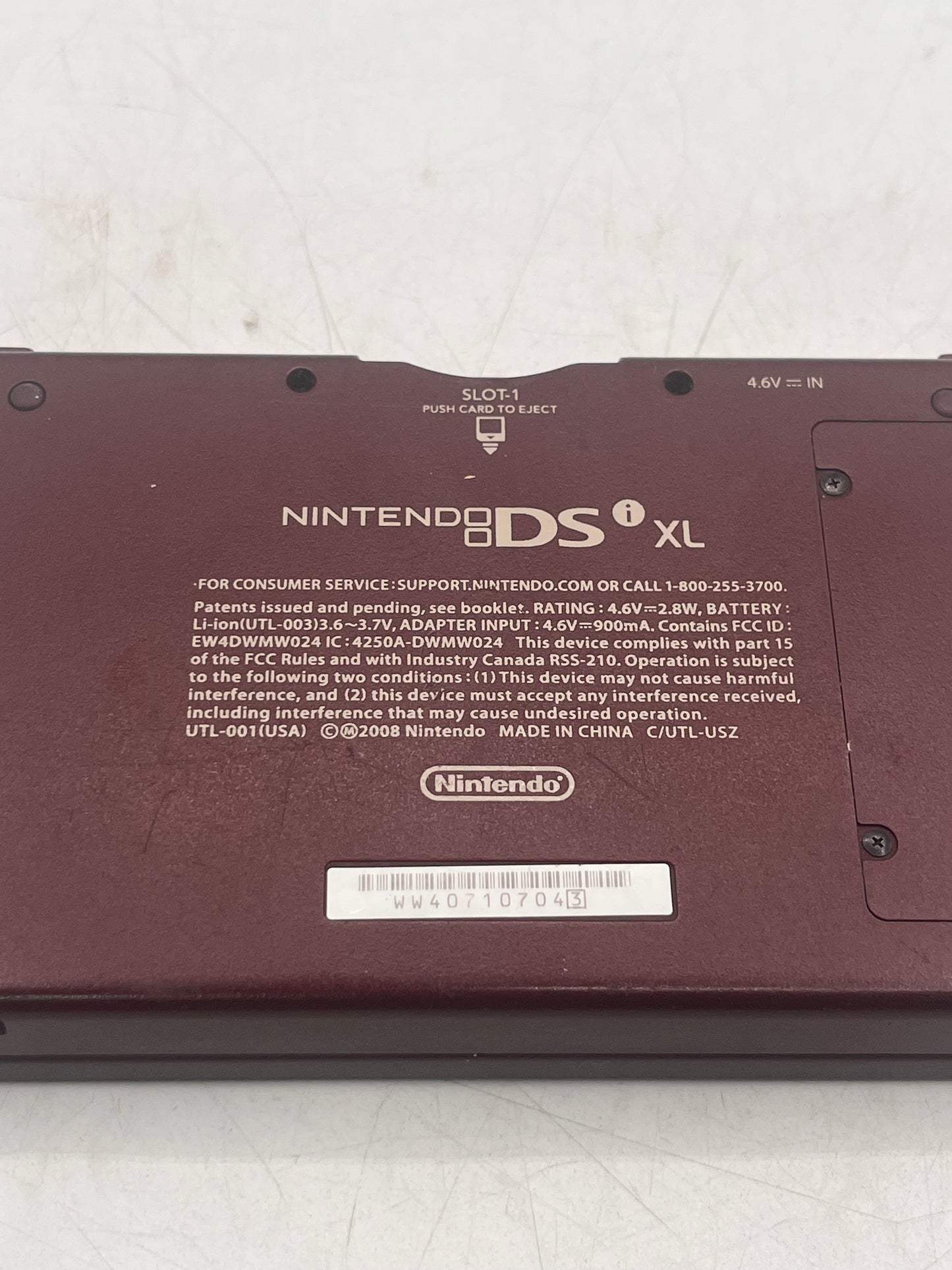 Nintendo DSi XL Handheld Game Console Only UTL-001 Burgundy Free Shipping