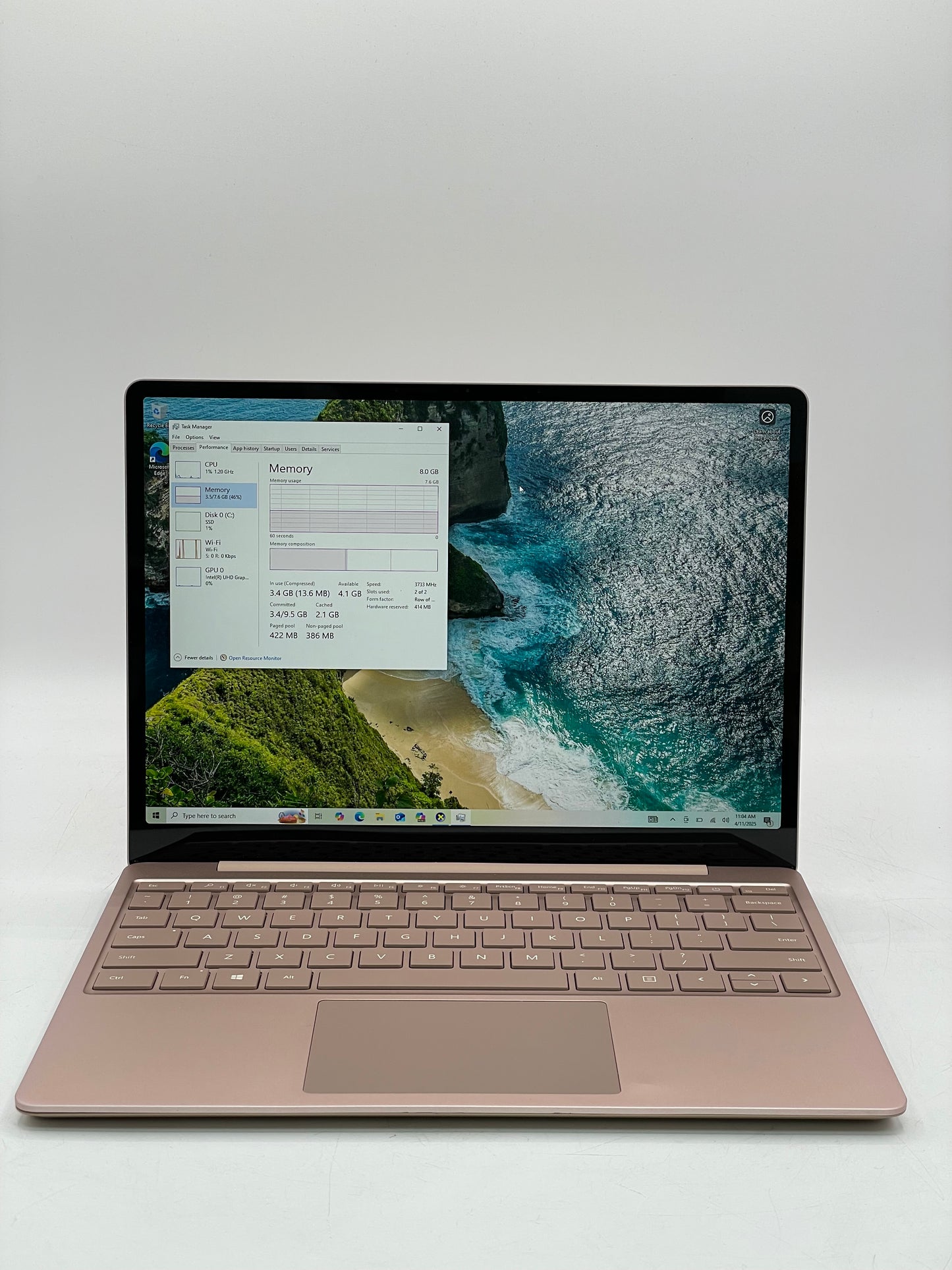Microsoft Surface Go 1943 - 10th Gen Core i5, 8GB RAM, 128GB SSD - Rose Gold