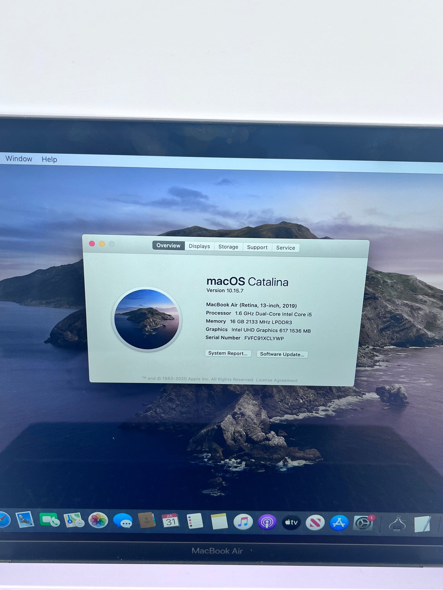 Apple MacBook Air Retina A1932 2019 (16GB RAM, Core i5, Broken) - Space Gray READ