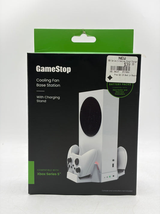 GameStop Cooling Fan Base Station with Charging Stand Black