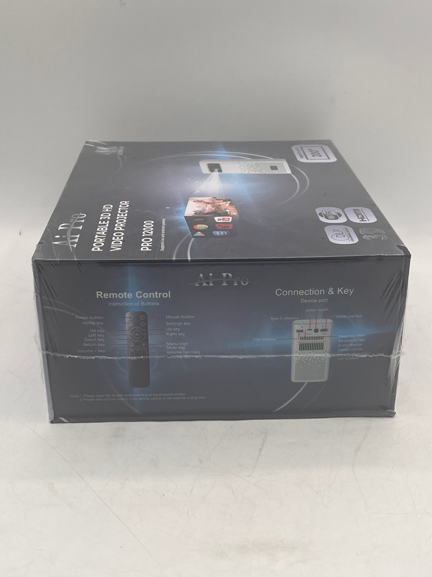 AI Pro Portable 3DHD Projector Pro 12000 BRAND NEW Free Shipping