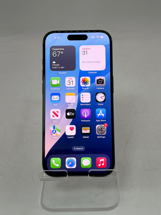 Unlocked Apple iPhone 15 Pro 256GB Blue A2848 MTQV3LL/A 87% Battery Health