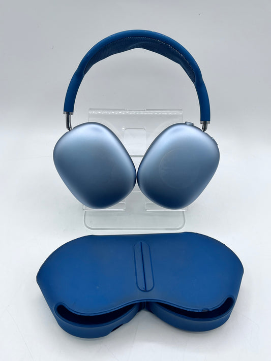 Apple AirPods Max A2096 Lightning Blue Used with Smart Case A2301 (2020)