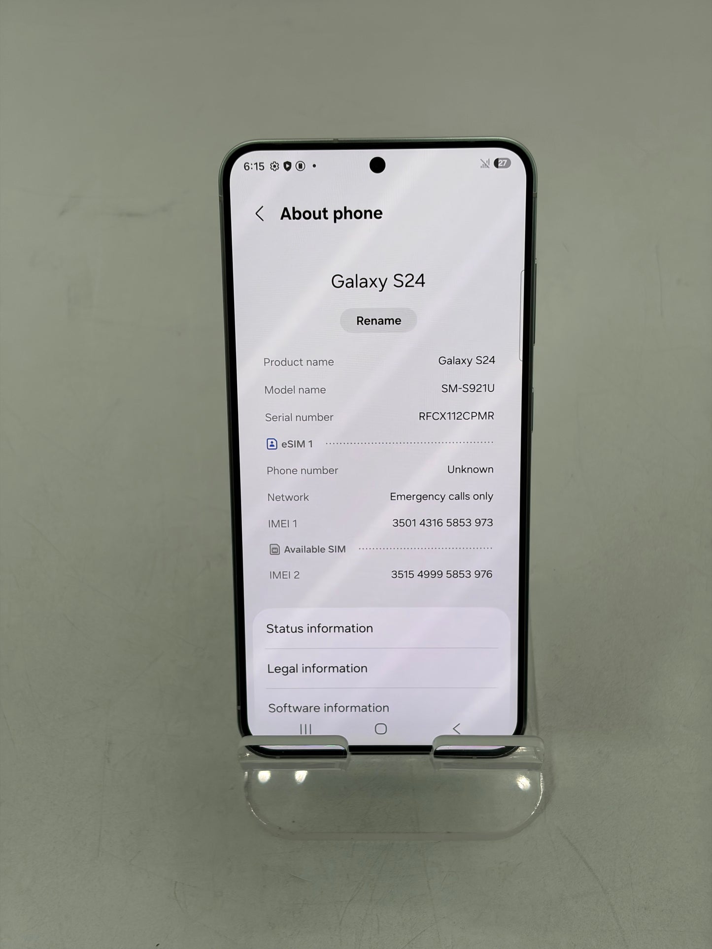 Factory Unlocked Samsung Galaxy S24 256GB Smartphone White SM-S921U