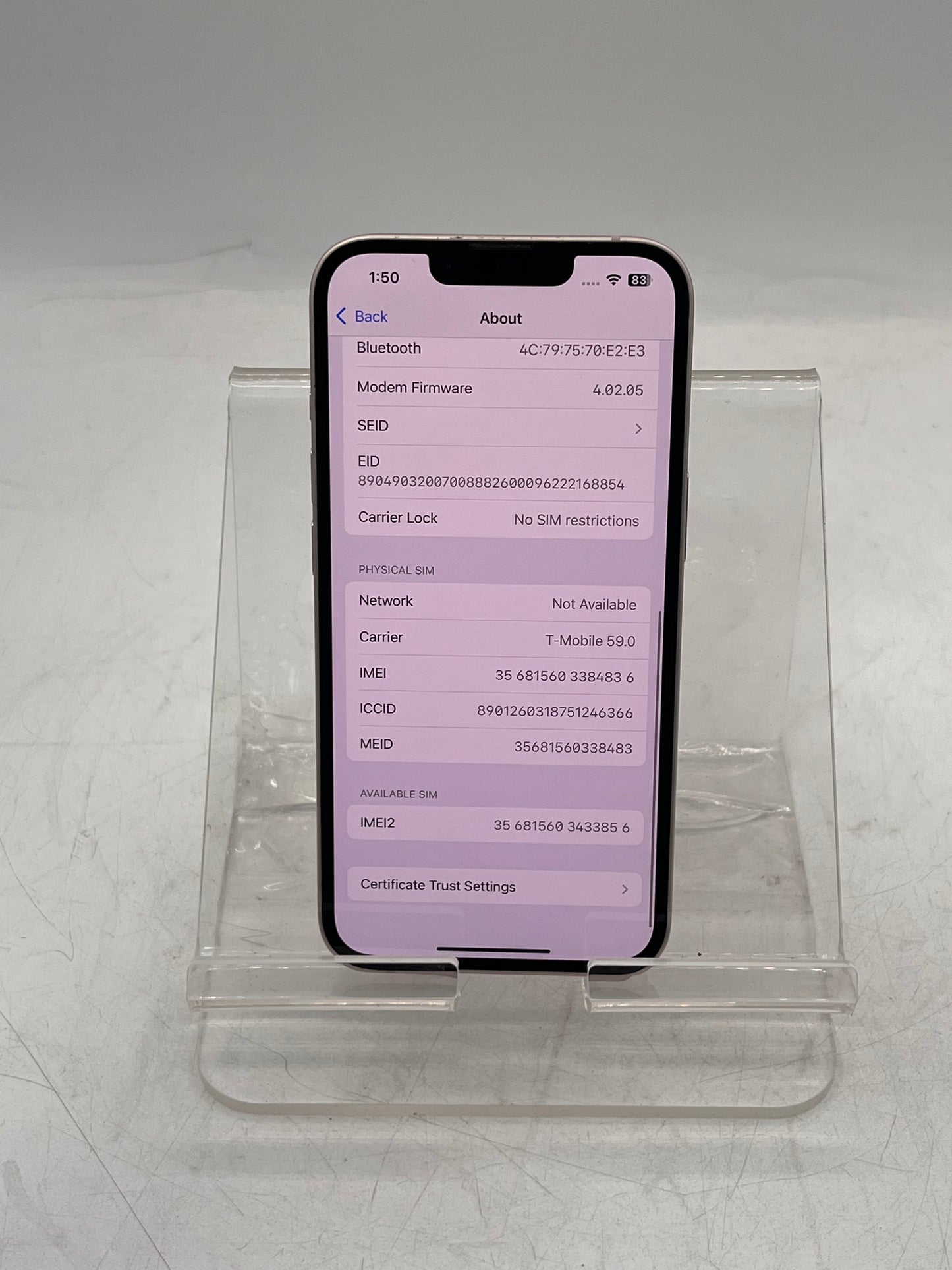 Unlocked Apple iPhone 13 MLMN3LL/A A2482 128GB Pink Free Shipping