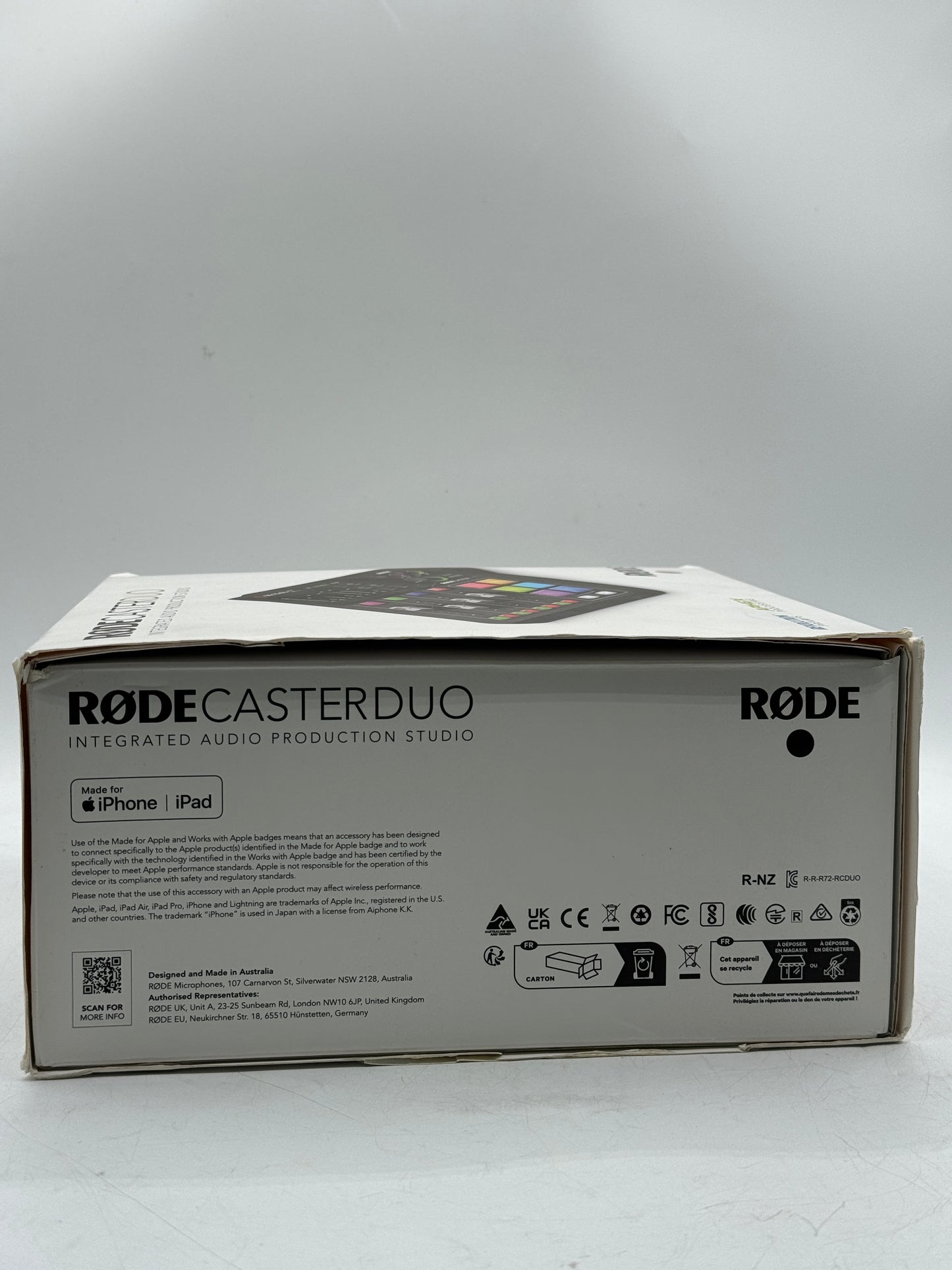 RODE RODECaster Duo Integrated Audio Production Studio Streaming Mixer Free S/H NEW!
