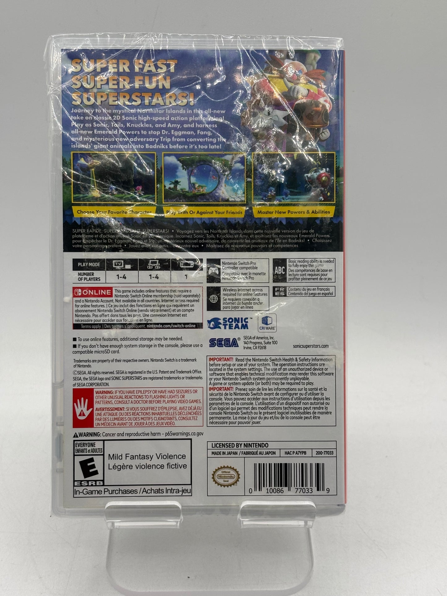 Sonic Superstars--Nintendo Switch