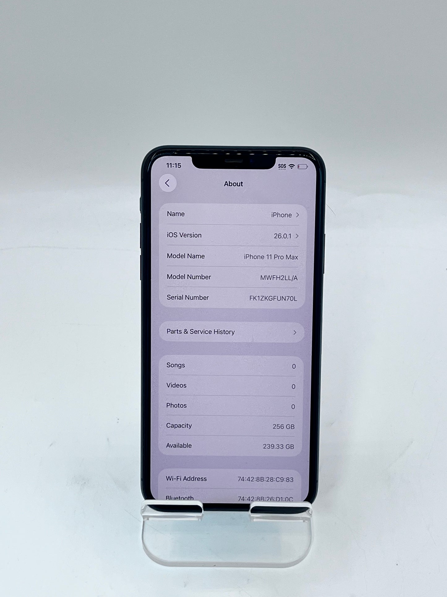 Unlocked Apple iPhone 11 Pro Max 6.5" 256GB 4 GB MWFH2LL/A A2161 - Green