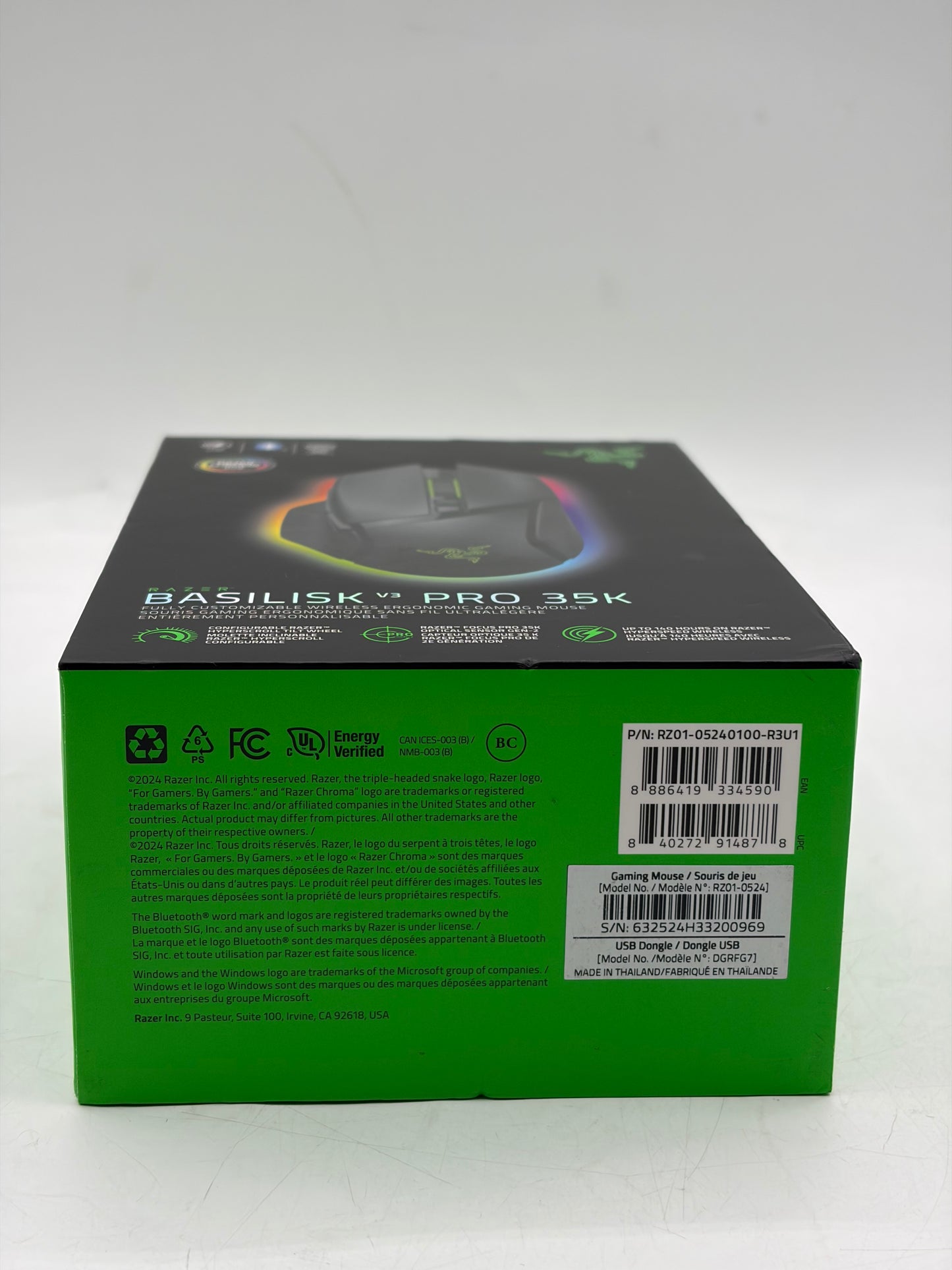Razer Basilisk V3 Pro 35K Wireless Ergonomic Gaming Mouse (RZ01-05240100-R3U1)