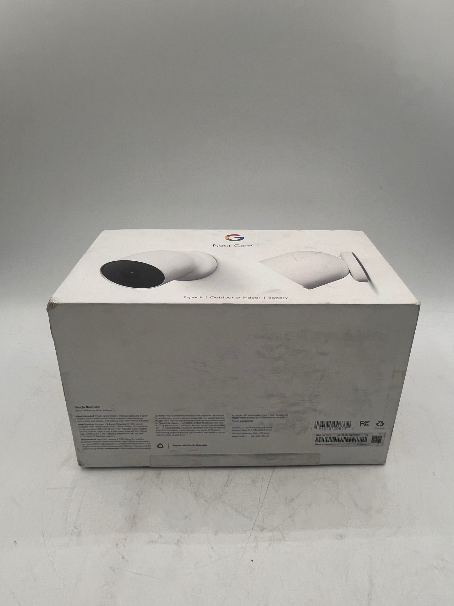 Google Nest G3AL9 Outdoor or Indoor Wireless Night Vision Security Camera