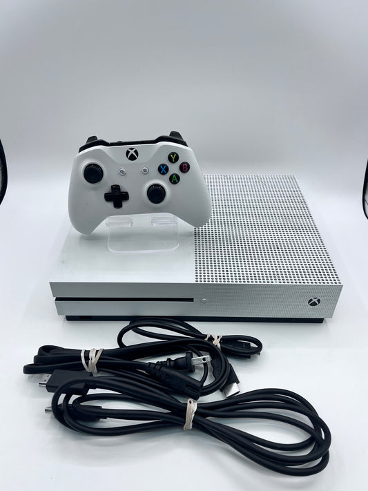 Microsoft Xbox One S Series Model 1681 Console w/ controllers and cords Tested