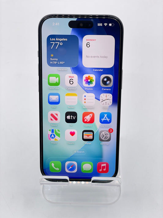 Wi-Fi ONLY Apple iPhone 15 128GB A2846 NTLV3LL/A 98% BH - Black