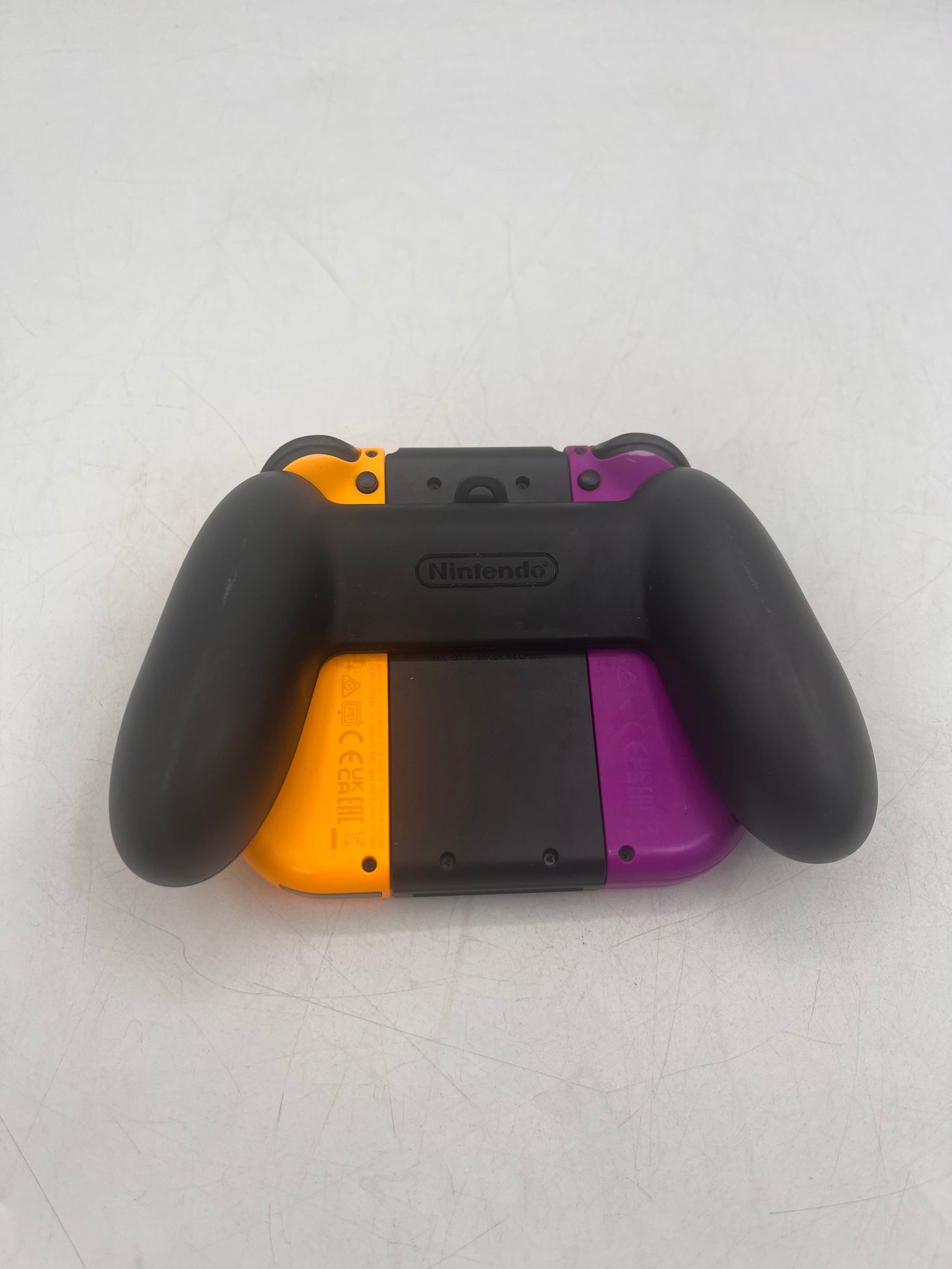 Nintendo Switch Joy-Con Controller Neon Purple and Neon Orange With Accessories