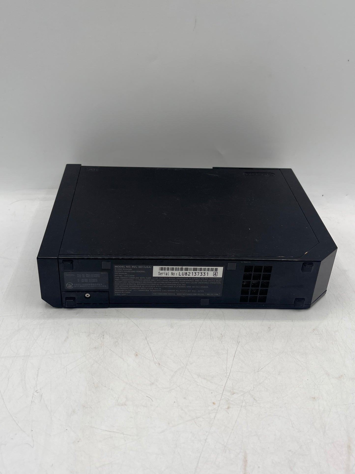 Nintendo Wii RVL-001 2006 Black Video Game System Console