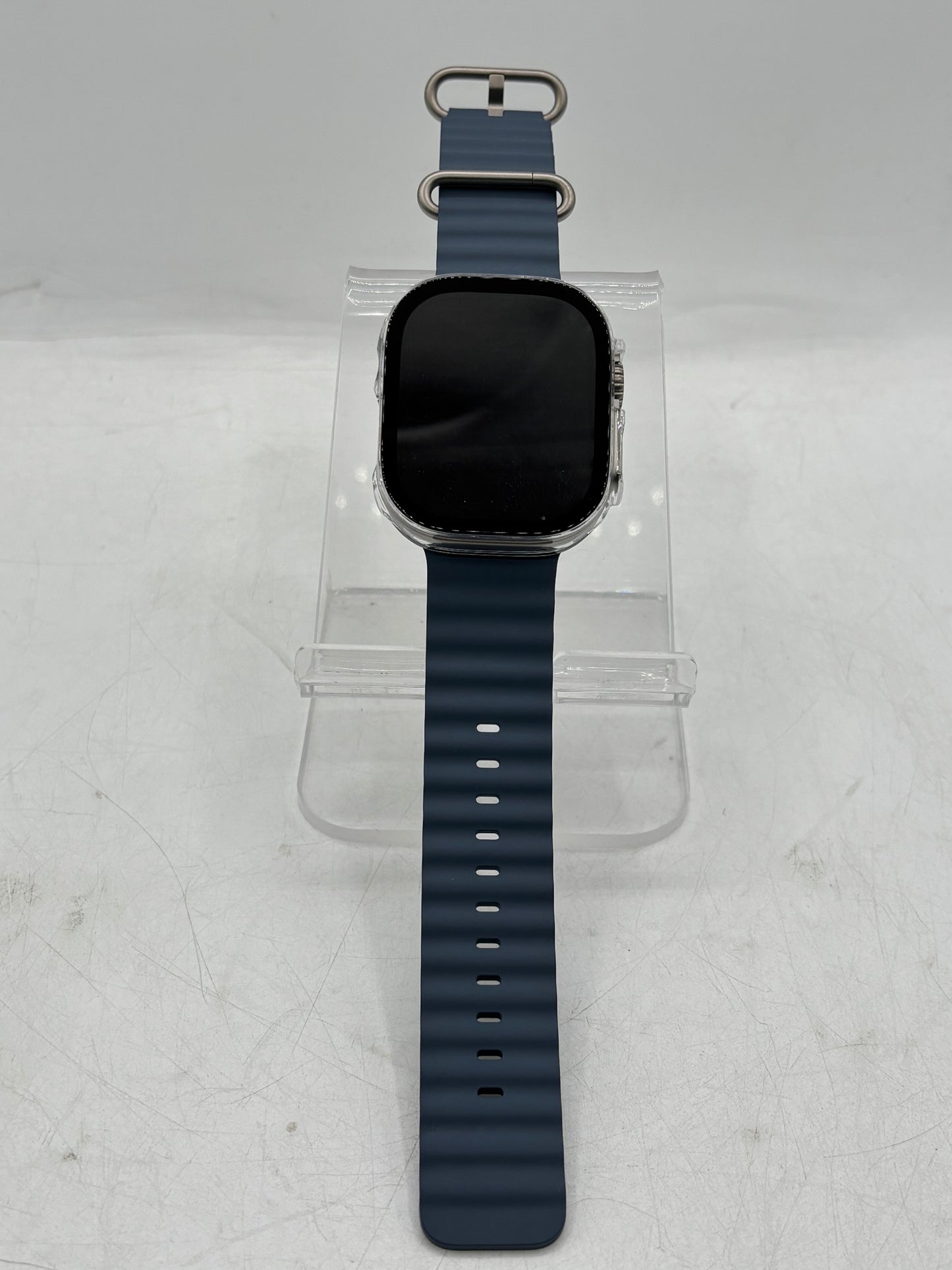 Apple Watch Ultra 3 49mm Cell Natural Titanium Anchor Blue Ocean Band MEWH4LW/A