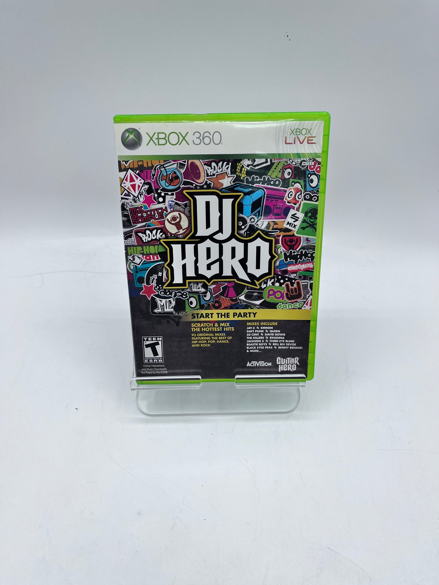 Microsoft DJ HERO TURNTABLE with DJ HERO & DJ HERO 2 - Black