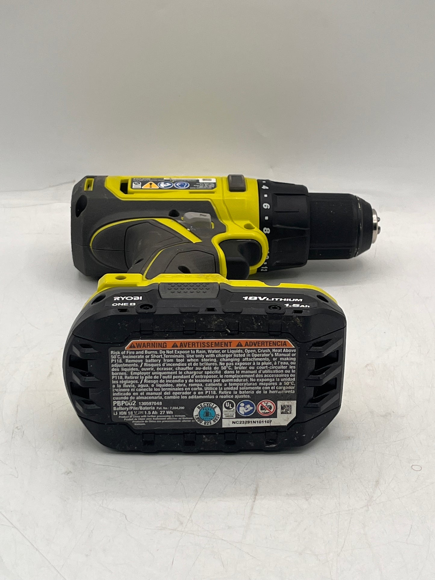 Ryobi ONE+ 18V Cordless 1/2 in. Drill/Driver Kit with 1.5 Ah Battery