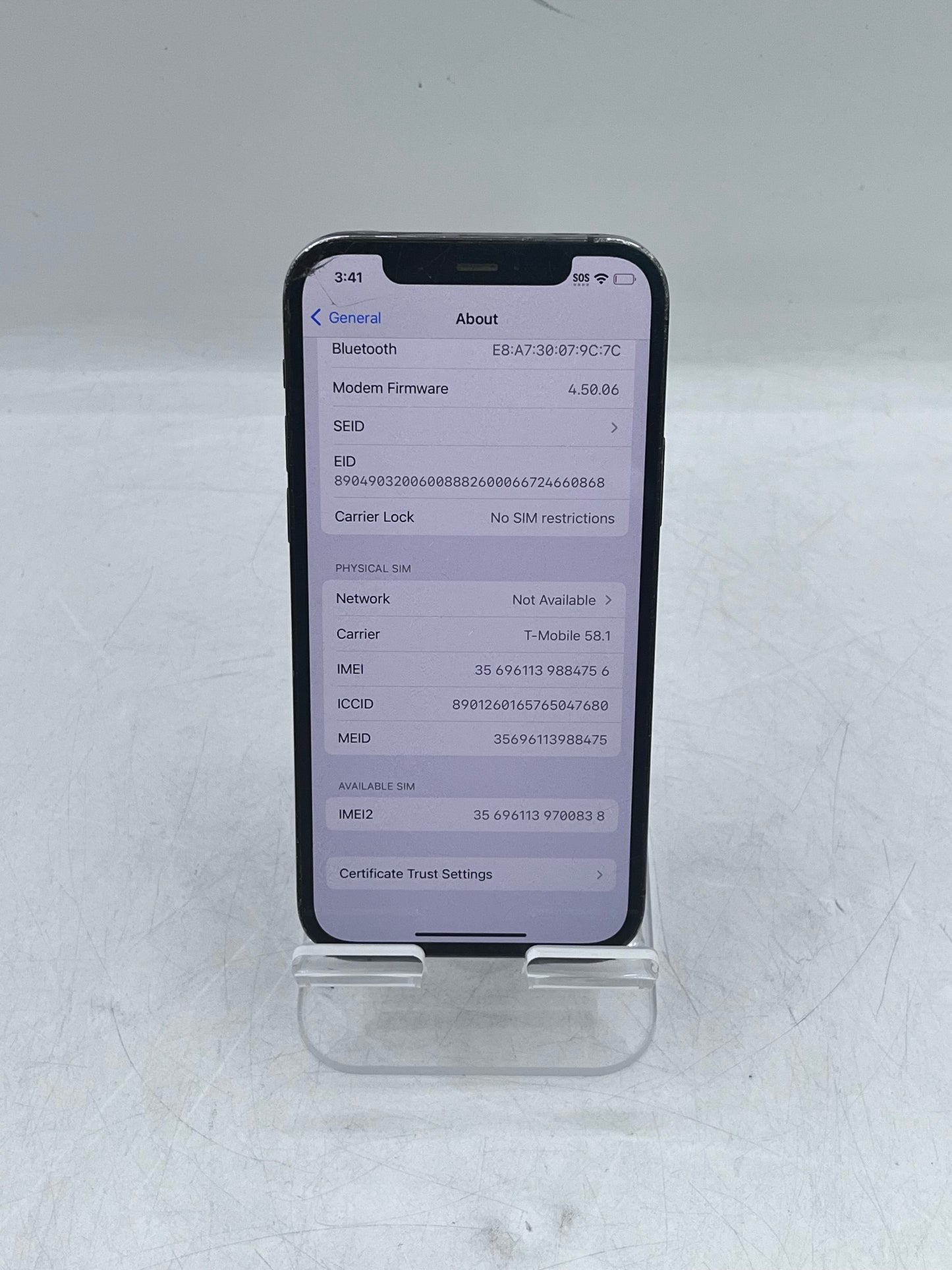 Unlocked Apple iPhone 12 Pro A2341 MGKG3LL/A 128GB 6GB - Space Gray