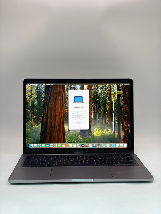 2020 Apple MacBook Pro 13" A2289 Core i5 @ 1.4GHZ 8GB 256GB SG 256 CYCLE COUNT