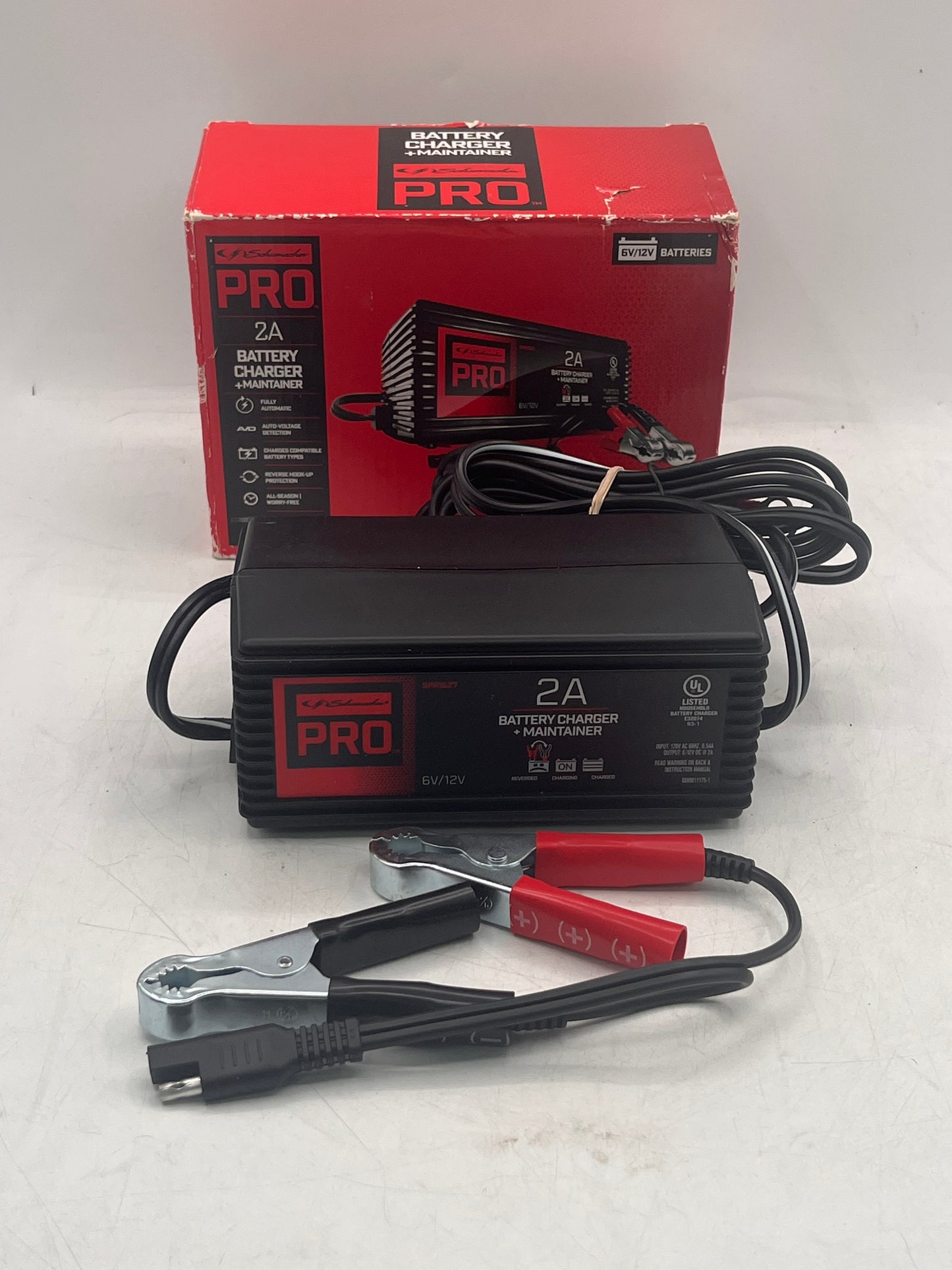 SCHUMACHER PRO 2A 6V/12V Battery Charger and Maintainer SPR1627