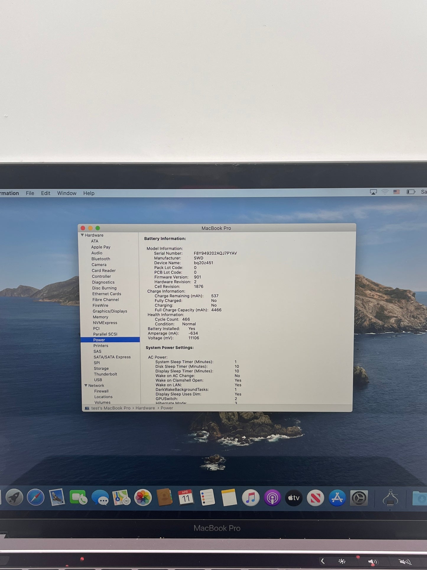 Apple MacBook Pro 13" A1989 2019 Core i5 16GB 256GB Space Gray