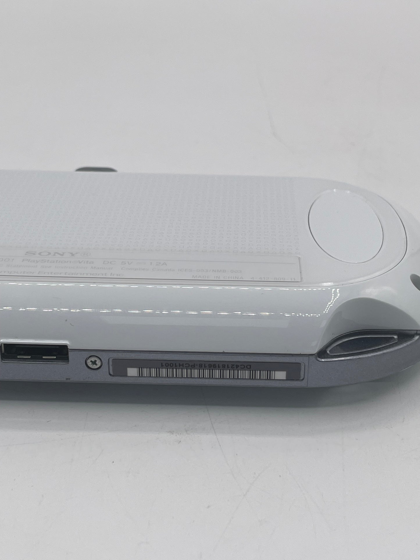 Sony Ps Vita Wifi Handheld Console PCH-1001 Crystal White with Charger Tested