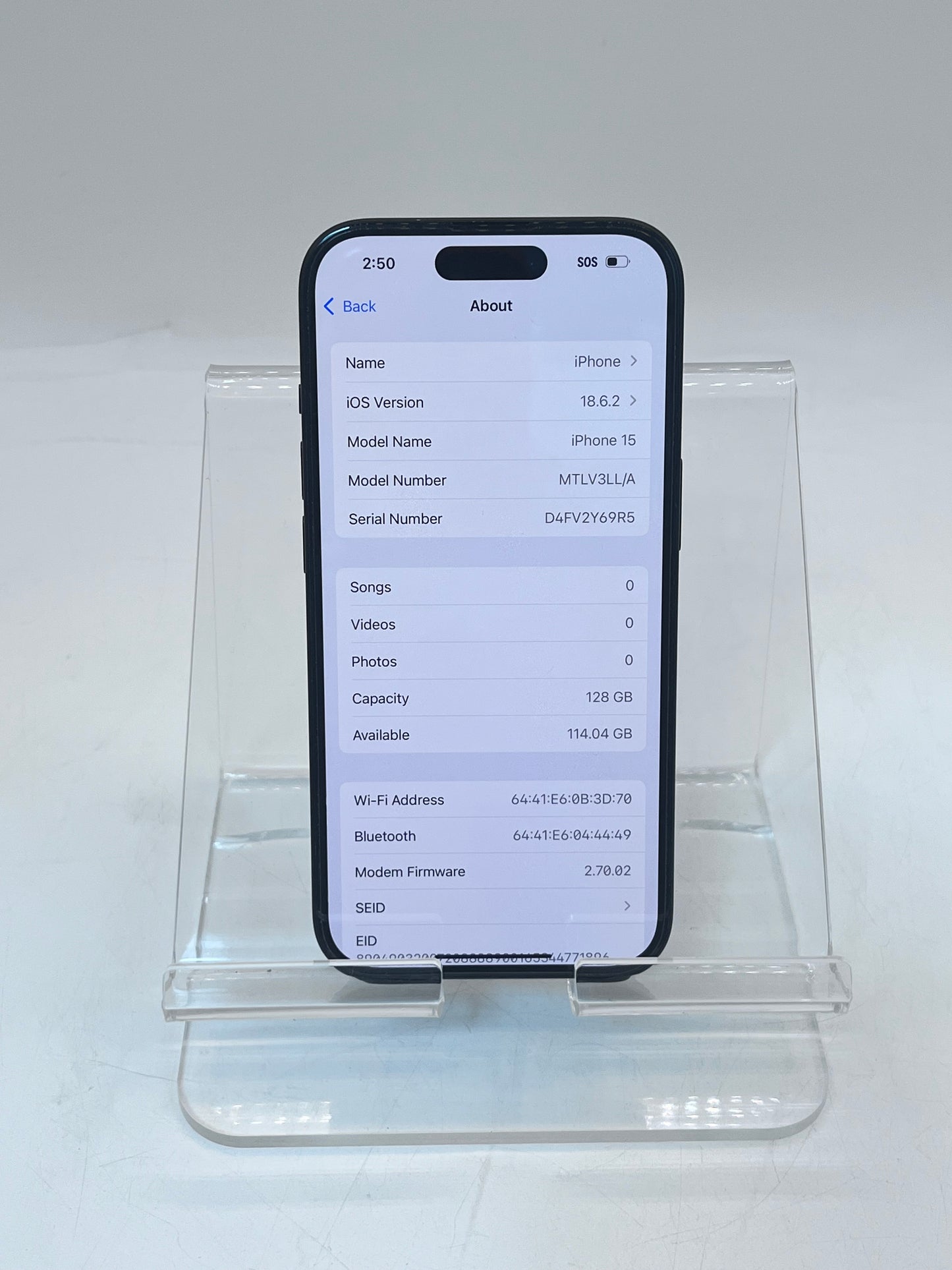 T-Mobile  Apple iPhone 15 6.1" 128GB MTLV3LL/A A2846 - Black READ!