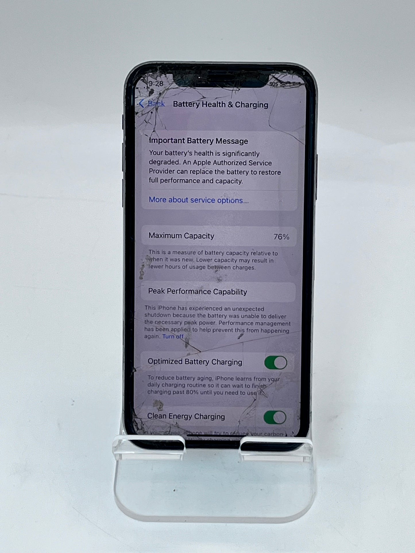 Unlocked Apple iPhone X MQA62LL/A A1865 6.5in 64GB White READ