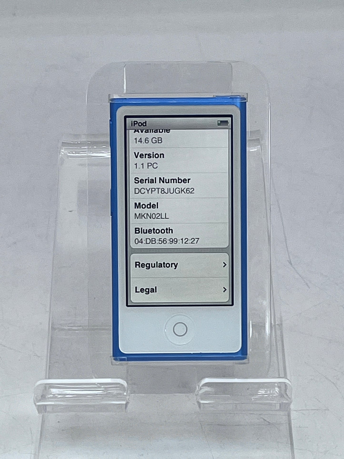 Apple iPod Nano 7th Generation Blue A1446A 16GB MP3 Player with Touch Screen! Free Shipping!