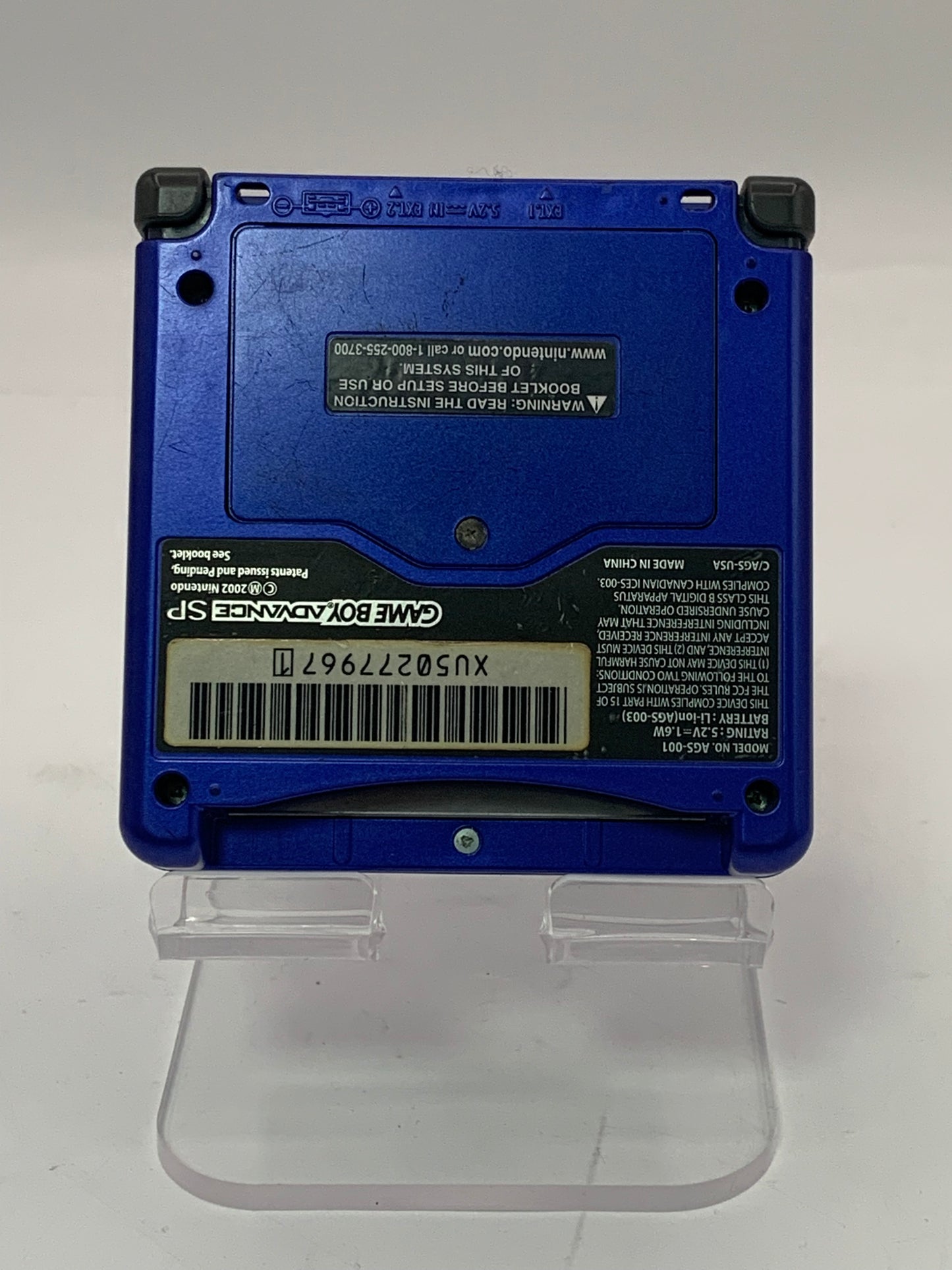 Nintendo Game Boy Advance SP Console - Cobalt Blue- With Charger Tested